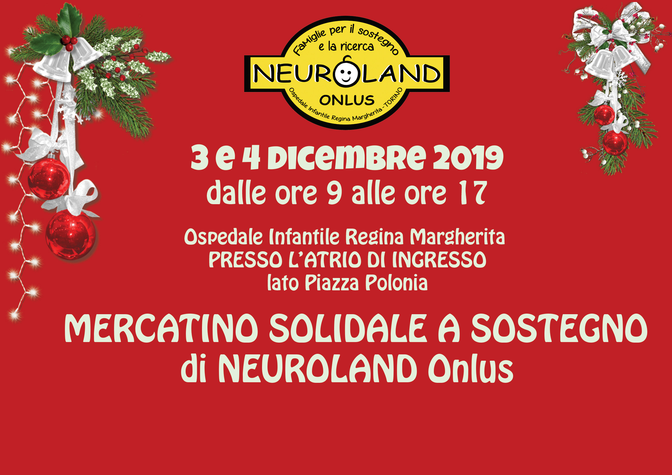 Mercatino solidale Neuroland – Regina Margherita